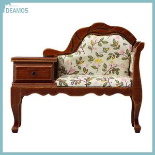 DE Mini Sofa Cho Nhà Búp Bê 1 12 Cân Phong Cách Victoria Chaise Lounge