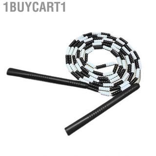 1buycart1 Dây nhảy bằng nhựa dẻo Tập luyện tốt nhất Xoay đính cườm có thể điều chỉnh cho gia đình (màu đen)