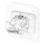 Set 2 kẹp cố định thanh treo dán tường trong suốt, giữ chắc chống tuột tiện dụng