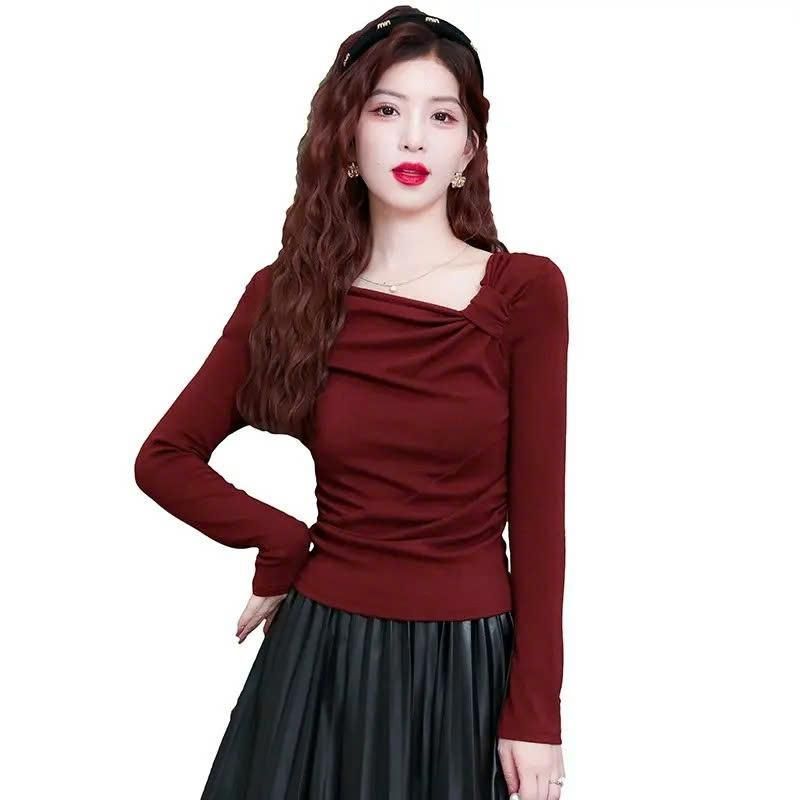 Áo Thun Nữ Dài Tay Bigsize ESHOP Thun Gân Ôm Body Dễ Thương Kiểu Đẹp Xinh Mùa Thu Đông MS531