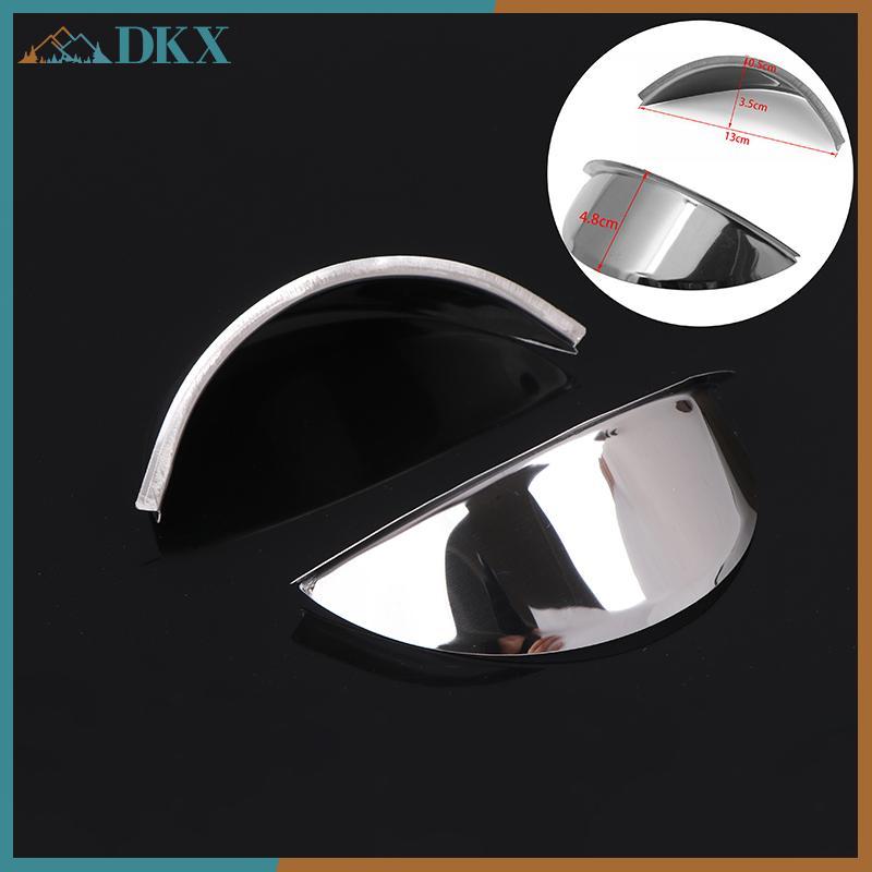DKX 1 Cái Đa Năng Chrome Kim Loại Xe Tay Ga Đèn Pha Chống Mưa Bao 5.75 "/ 7" Cho Cafe Racer Xe Máy Tấm Che Đèn Trước.