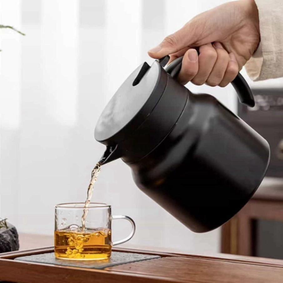 Ấm Pha Trà Giữ Nhiệt Có Lõi Lọc Chất Liệu Inox - Bình Ủ Trà Giữ Nhiệt Dung Tích 1000ML