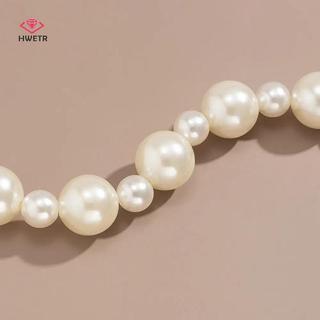 HWETR Thời Trang Giả Ngọc Trai Túi Trang Trí Hành Lý Phụ Kiện Dây Xích Nữ Túi Đeo Vai Dây Xích Ngọc Trai Trang Trí Dây Chuyền Mới