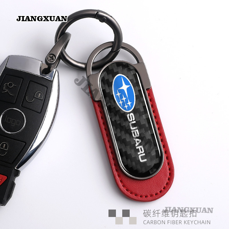 Xe Subaru Sợi Carbon Móc Khóa Xe Máy Sáng Tạo Móc Khóa Forester XV Outback BRZ GC Forester sk GC 8 Brat
