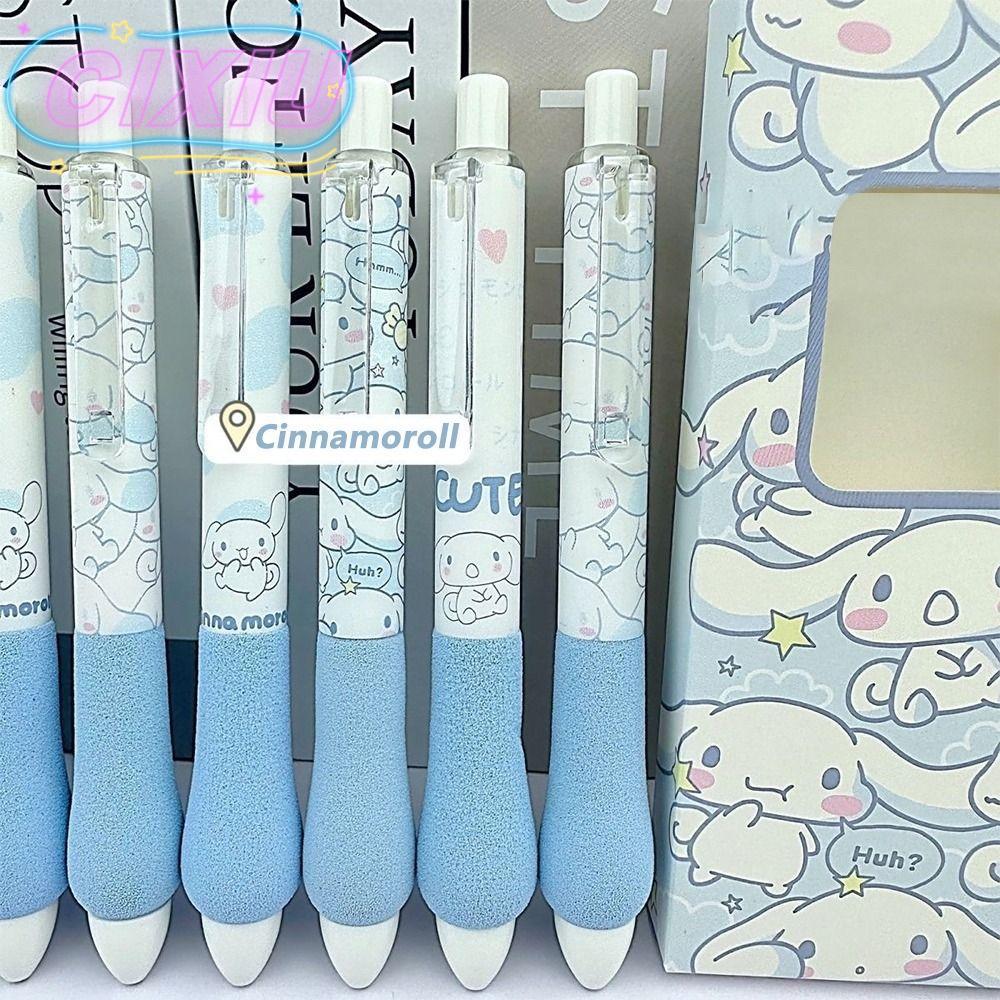 CIXIU 4 Bút Gel Hello Kitty, Mực đen 0,5mm Cinnamoroll Viết Bút trung ...