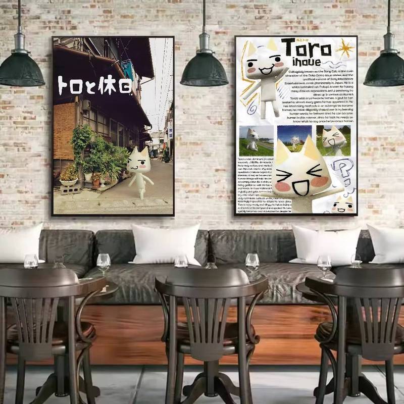Poster phim cổ điển nóng bỏng cho mèo dễ thương Inoue Toro - Tranh vải nghệ thuật HD, trang trí chống thấm nước, thẩm mỹ cho phòng khách gia đình, phòng ngủ & quán Bar