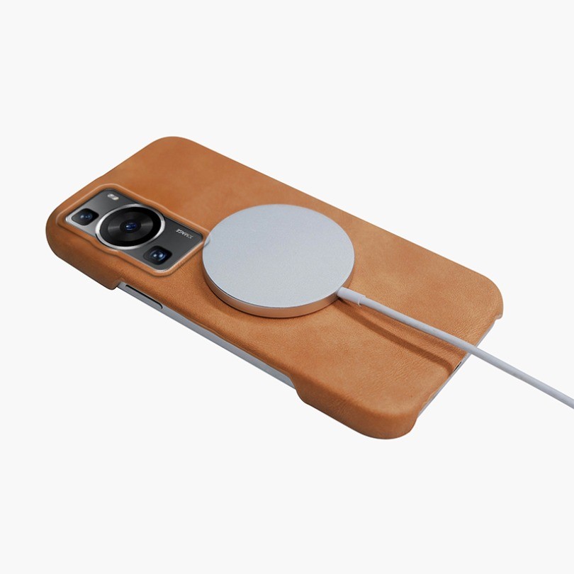 Sang Trọng Cảm Giác Da Từ Tính Dành Cho Huawei P60 P60 Pro Ốp Lưng Điện Thoại Kinh Doanh Da Lộn Da Cừu Da Mờ Bao