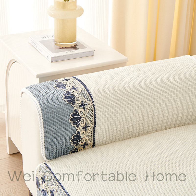 Đệm Sofa Bốn Mùa Đệm Đa Năng Đơn Giản Hiện Đại Phòng Khách Da Chống Trơn Trượt Sofa Bao Vải Khăn Nội Thất