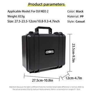 Dành Cho DJI NEO2 Hộp Chống Cháy Nổ Hộp Bảo Quản Nhỏ Vali Di Động RC-N3 Từ Xa Chống Thấm Nước Hộp Phụ Kiện
