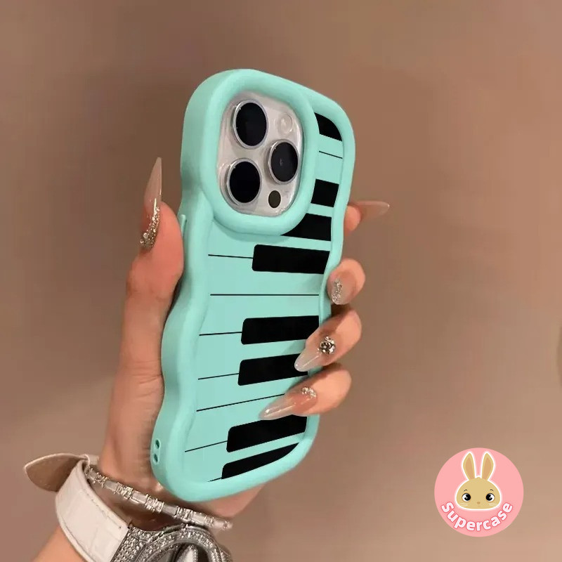 Ốp Điện Thoại Macaron Phím Đàn Piano Dễ Thương Cho Tecno Pop 10 9 8 7 Pro 6 GO 5 Pova 7 6 Neo 5 Pro 5G 4G 3D Wave Matte Casing Cặp Đôi Màu Trơn Chống Sốc Mặt Sau Mềm