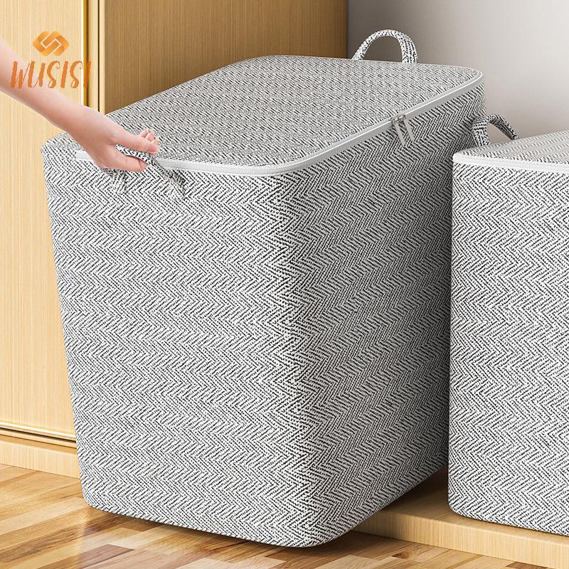 [WUSISI] Túi đựng quần áo chăn bông Dung tích lớn Túi phân loại chăn bông Túi đựng quần áo chống bụi Túi phân loại Túi di chuyển gia đình MỚI