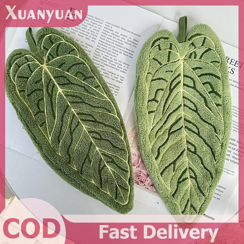 XUAN Hot Plant Khăn Tay Khăn Lau Thấm Hút Khăn Tay Dày Khăn Nhà Bếp Phòng Tắm Phụ Kiện Nhà Bếp VN
