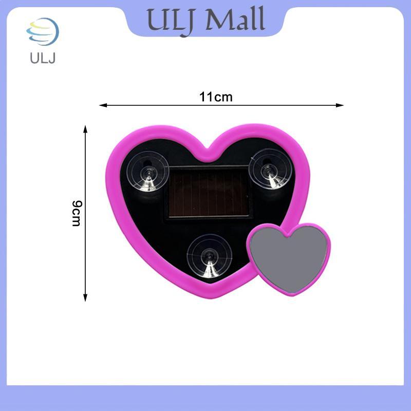 ULJ Xe Ô Tô Mới Cửa Sổ Tam Giác Năng Lượng Mặt Trời Hình Trái Tim Phát Sáng Khí Quyển Hình Trái Tim Đèn Nội Thất Dây Đèn LED Không Khí Ligh.