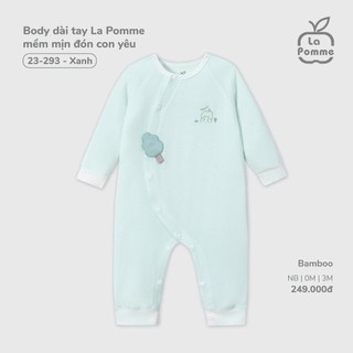 La pomme AW2025 BST sơ sinh La Pomme mềm mịn đón con yêu - Xanh cho bé T11.2