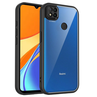 Dành Cho Redmi 9C / 10A Ốp điện thoại Cứng Aryclic Trong Suốt Khung Silicon Mềm Chống Rơi Mỏng Bao