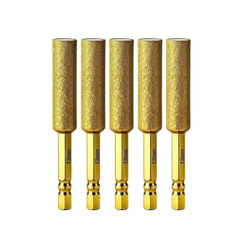 Mũi khoan gạch men khô HOBBYIN, Cắt tỉa đầu khoan khô Mũi khoan gạch di động, Chân lục giác Đa chức năng Lỗ mở rộng Đầu mài