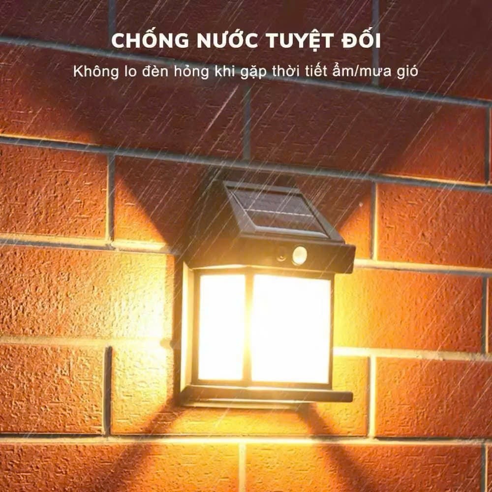 Đèn năng lượng mặt trời sân vườn gắn Ánh sáng Cảm biến cơ thể bậc cầu thang lan can hàng rào led