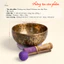 Chuông Ngọc Thạch Anh Hồng Kèm chuông Fullmoon Nepal 22cm - CXNP90