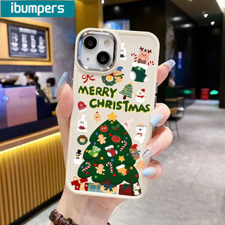 Ibumpers Ốp Điện Thoại Ngộ nghĩnh Dễ Thương Giáng Sinh Vui Vẻ Họa Tiết Cây Silicon Mềm Cao Cấp Chống Sốc Cho iPhone 17 16 15 14 12 13 11 Pro Max IP 7 8 Plus Iphon X XS XR Xs Max
