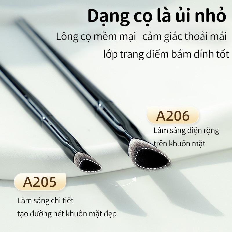Bàn chải che khuyết điểm GUOXIAONIU Guo Xiaoniu, Lông sắt nhỏ màu đen, Hiệu ứng làm sáng da, Thích hợp cho mặt trung bình và nền, Bàn chải rãnh rách, Có thể sử dụng làm Highlighter | BigBuy360 - bigbuy360.vn