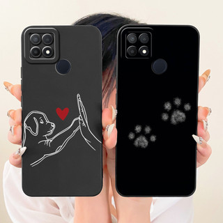 Dành Cho OPPO A15 A15s CPH2179 CPH2185 Vỏ Bảo Vệ Ống Kính Oppo A15 A15S Ốp Điện Thoại Silicon Mềm Hoạt Hình Mèo Dễ Thương