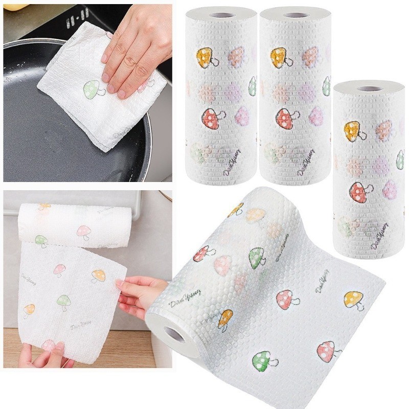 50-800 Tờ Khăn lau bát đĩa nhà bếp Khăn lau / Khăn giấy rửa chén dùng một lần