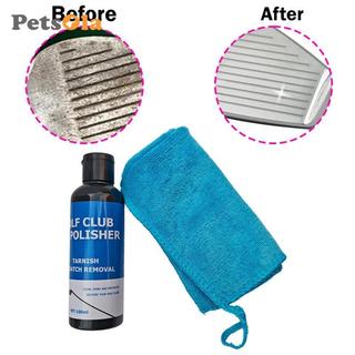 Dụng cụ vệ sinh clb golf 100ml kèm khăn laucompact, tiện lợi cho việc làm sạch rãnh của gậy golf