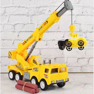Quá Khổ Cần Cẩu Quán Tính Đồ Chơi Trẻ Em Xe Mô Phỏng Mô Hình Cậu Bé 3-6 Tuổi Kỹ Thuật Xe Cần Cẩu