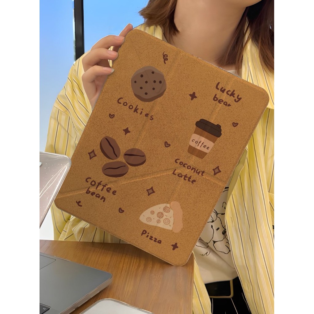 Bảo vệ cho ốp lưng ipad Air2 Air4 / air5 air 11 air 13 inch 25S A16 gen11th M4 24S pro11 M2 Air6 M3 Air7 Mini4 / 5 / 6 Gen5 / 6 10th gen pro 12.9 Gen7 Gen8 Gen9 Phim hoạt hình Vỏ máy tính bảng dễ thương
