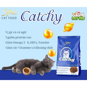 Ship từ HCM - Thức ăn mèo Catchy vị gà & cá ngừ