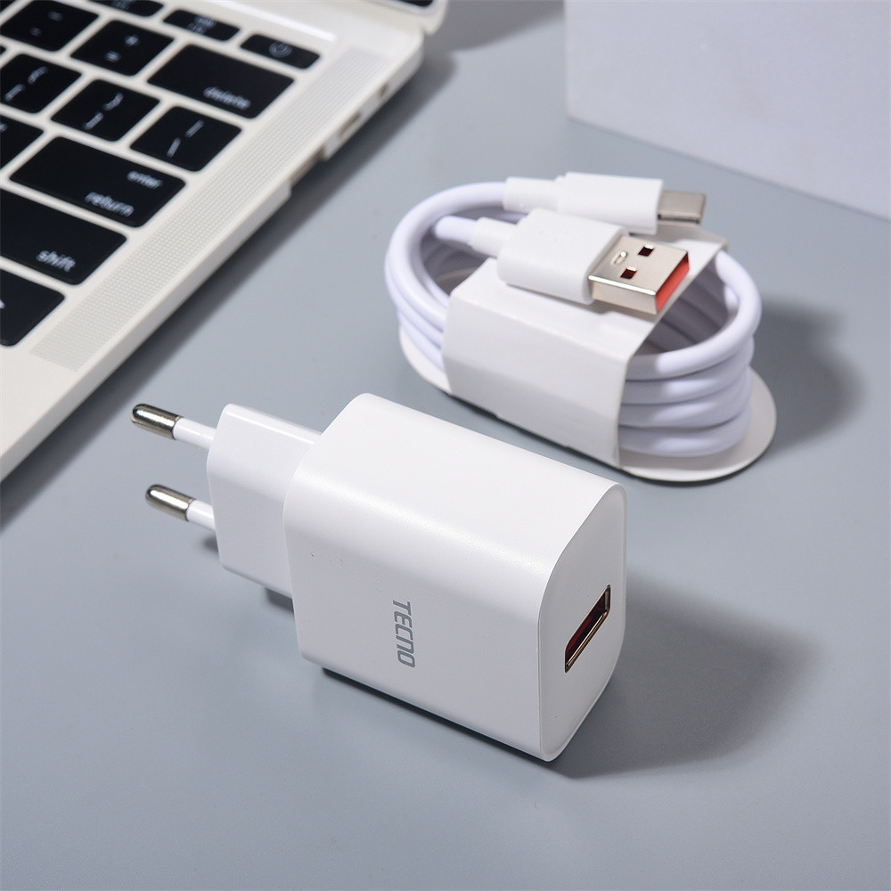 Mới TECNO 33W Sạc Siêu Nhanh Sạc Bộ Chuyển Đổi Nguồn 3A USB C Cho Tecno Spark 20 30 Pro 5G Camon 20 30S 40 Pro Pova 6 5