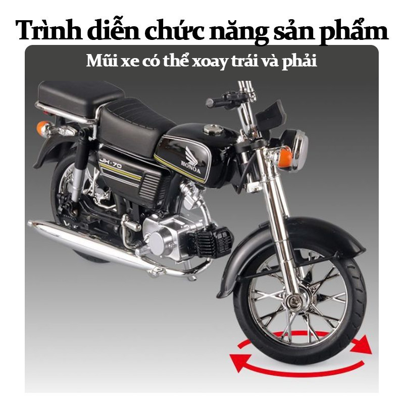 Xe Mô Tô & Xe Đạp Mini Hợp Kim Retro DIY – Mô Hình Kim Loại Cổ Điển, Đồ Chơi Lắp Ráp, Quà Tặng Trẻ Em