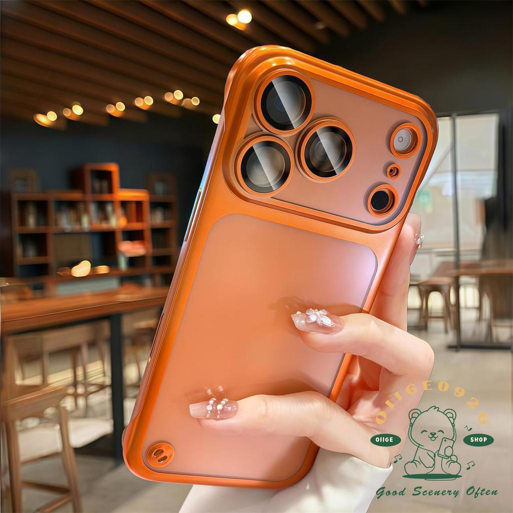 【 Ốp lưng iPhone17 】 Vỏ mạ mờ siêu mỏng Không viền iPhone 17 Pro Max 16 15 14 13 12 cho vỏ iPhone Vỏ cứng PC chống sốc