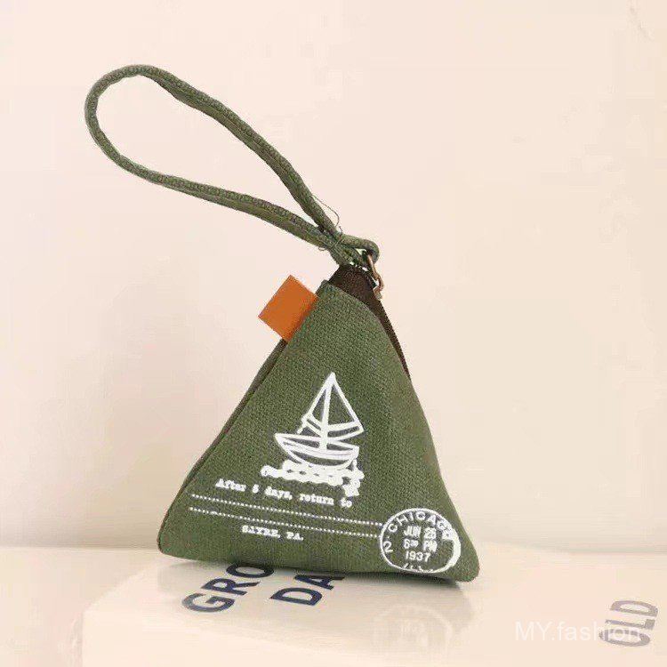 Tháp Eiffel Sáng tạo độc đáo Retro Zongzi Ví đựng tiền xu, Túi vải Mini dễ thương Túi đựng tiền xu Túi đựng chìa khóa