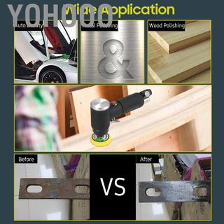 Yohooo Máy đánh bóng cầm tay mini yohooo 2 inch 3 khí nén Máy đánh bóng cầm tay tốc độ cao Máy đánh bóng sáp cho thân xe ô tô Đồ nội thất Bề mặt kim loại