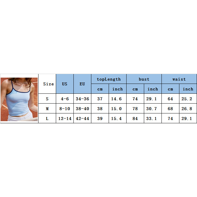 Áo camisole slim fit dây spaghetti thời trang với viền phản quang, phù hợp cho mùa hè.