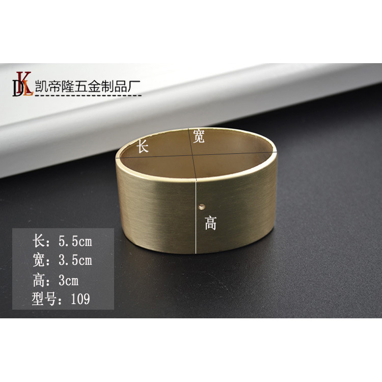 Mới Phong Cách Trung Quốc Gỗ Chắc Chắn Nội Thất Đồng Chân Hình Bầu Dục Đồng Chân Bao Hiện Đại Phong Cách Đơn Giản Sofa Nội Thất Đồng Chân Bao UB9A