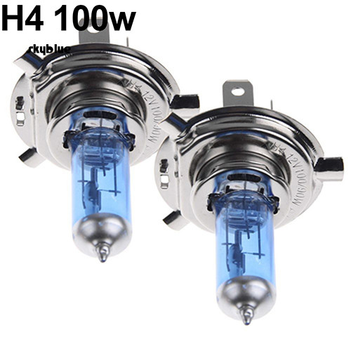 [Sy] 2 Chiếc H1 / H4 / H7 55W / 100W Xenon Gas Halogen Đèn Trắng 12V 5000K Bóng Đèn