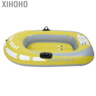 xihoho Fydun Thuyền bơm hơi PVC màu vàng dành cho một người chèo thuyền lý tưởng cho cuộc phiêu lưu câu cá và lặn