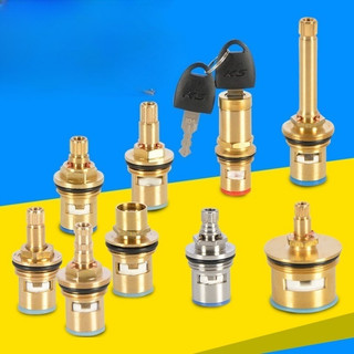 Vòi lõi van đồng Nước nóng lạnh Mở nhanh van tam giác Công tắc máy giặt Lõi van gốm Phụ kiện sửa chữa đầu đồng 【 JYD-ZZ-Z】