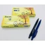 Combo 10 Bút Bi Tam Giác Thân Nhung Ngòi 0.7mm Eras E176 (Xanh/Đen)