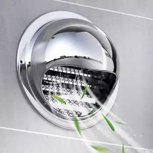 Phụ kiện hút mùi thông gió đường ống: Miệng gió ngoài trời inox 304 D100 D150