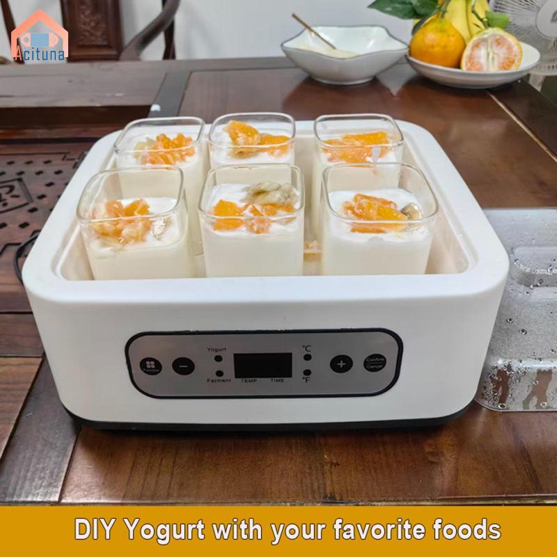 Máy làm sữa chua Acutuna Tiết kiệm năng lượng dễ dàng Kiểm soát nhiệt độ không đổi trong gia đình