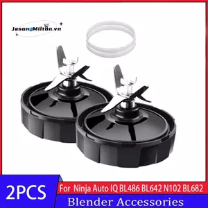Các bộ phận thay thế cho máy xay sinh tố Nurti Auto IQ- 7 vây Bộ lưỡi vắt với miếng đệm cao su Phù hợp với các mẫu BL480 BL482 BL642 BL682 NN102