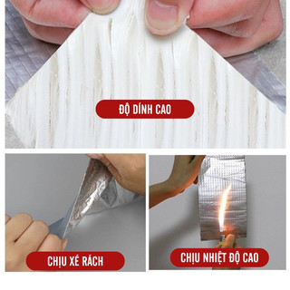 Băng dán keo siêu dính chống thấm, dán kính, chống gió lùa, cách âm, chịu nhiệt cao,ứng dụng đa dạng,băng keo dán dài 5m