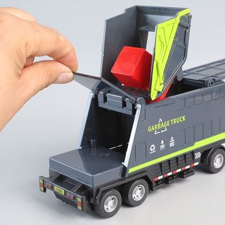 Quán Tính Lớn Rác Xe Tải Trẻ Em Bé Trai Đồ Chơi Xe Thùng Rác Có Thể Phân Loại Trailer Mô Phỏng Vận Chuyển Thành Phố Mô Hình