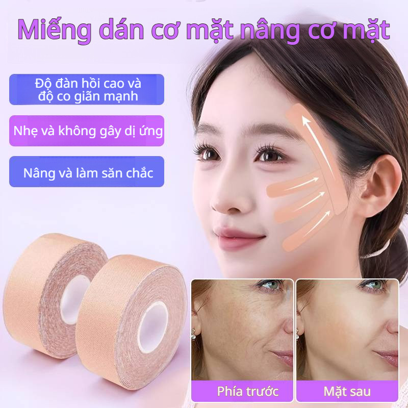 🔥Giá sốc🔥Băng dán cơ nâng cơ mặt / Băng dán mặt / Băng dán cơ nâng cơ da cho nếp nhăn mũi má và trán/Miếng dán giảm nếp nhăn và nâng cơ / Miếng dán giảm nếp nhăn có thể điều chỉnh độ co giãn cao