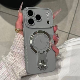 Ốp điện thoại silicon không dây từ tính vô hình sang trọng cho iPhone 17 16 15 14 13 12 11 Pro Max 17Air 14 / 15Plus Vỏ chống sốc