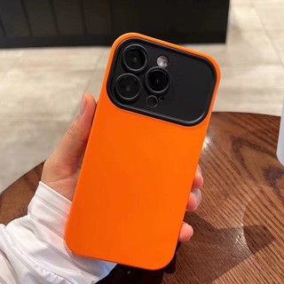 Ốp Silicon Lỏng 2 Trong 1 Macaron Cửa Sổ Lớn Mềm Chống Sốc Ốp điện thoại Cho iPhone Air 17 16 15 14 13 12 11 Pro Max Plus