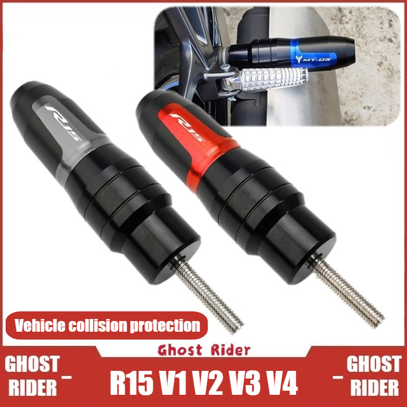 CHO YAMAHA YZF-R15 V1 V2 V3 V4 R15M CNC Hợp Kim Nhôm Tai Nạn Miếng Lót Khung Thanh Trượt Bảo Vệ Ống Xả Động Cơ Bảo Vệ Phụ Kiện